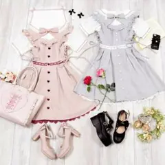 リズリサ サイドレースアップジャンスカ