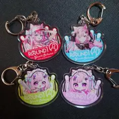 ラウンドワン 結城さくな ガチャガチャ アクリルキーホルダー セット