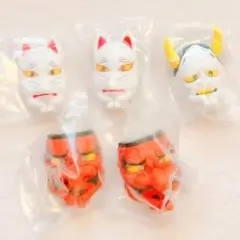 カプセルトイ まちぼうけ 能面の場合 セット