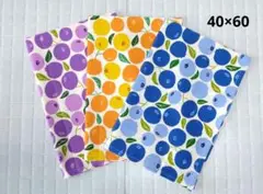 ハンドメイド　ランチョンマット　３枚セット/　果実柄m5