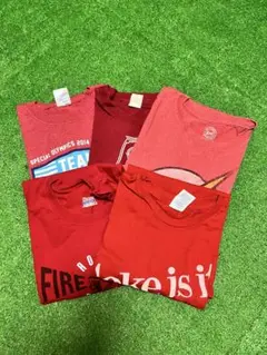 赤色Tシャツ 5枚セット