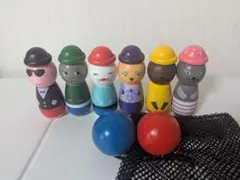 【木のおもちゃ】　ボーリングセット