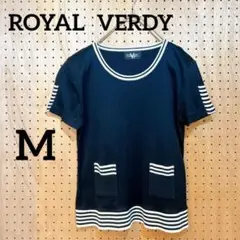 【ROYAL VERDY】半袖カットソー 黒 M マリン ポケット