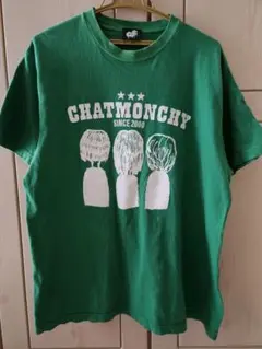 CHATMONCHY 緑色 Tシャツ 2000年デザイン　古着