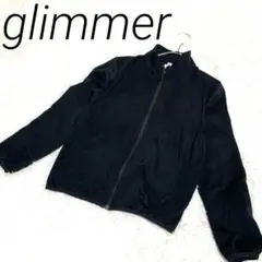 gimmer ブラック ジャケット 150 黒ネバーランドプリント内外ポケット
