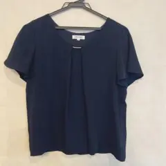 PLST ネイビーブラウス
