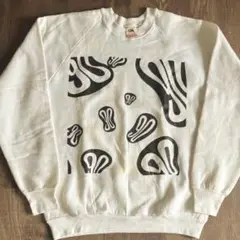 当時物 90s ナインティ 90 ninety clothing スウェット　白