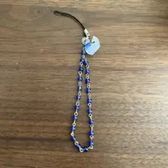 ガラス製　クジラストラップ