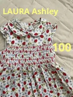 ローラアシュレイ　ワンピース　苺　100