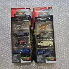 新品　未開封　MATCHBOX 　ジュラシック・ワールド　5パック　2種セット