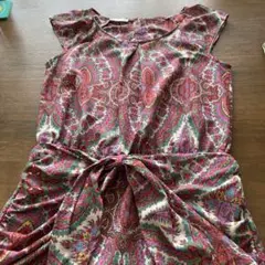 チュニック　エクスプレス ペイズリー柄