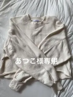 JEANASIS クロップド丈トレーナー