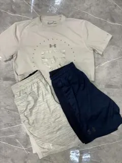 UNDER ARMOUR アンダーアーマー　Tシャツ　ハーフパンツ２枚セット