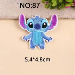 87スティッチ 刺繍アイロンワッペン