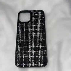 ＜新品未使用＞iPhone13ケース ツイード 韓国 おしゃれ
