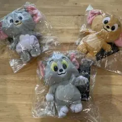 ◎非売品◎トムとジェリ- キュ-トマスコットVer.3 トム、ジェリ-、トフィ-