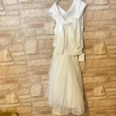 新品 未使用 スナイデル カーデ巻きオーパールワンピ