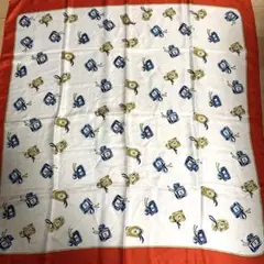 美品 CHANEL シャネル 大判スカーフ ココマーク 香水瓶柄 シルク レッド
