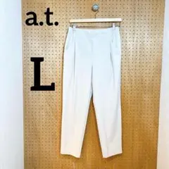 【a.t.】レディーススラックス アイボリー L