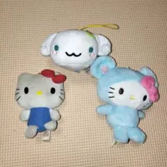 ハローキティ 干支キティ シナモロール ぬいぐるみ 3体セット