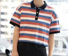 Ray BEAMS ショート丈ラガーポロシャツ