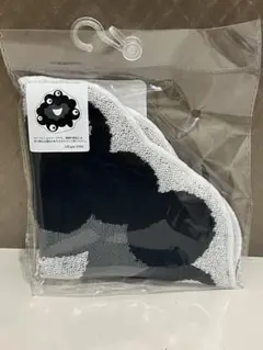 関西万博　ミャクミャク　ジャガードミニタオル　モノクロ　黒ミャクミャク　タオル