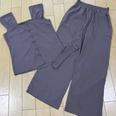GRL セットアップ　くすみカラー　パープル