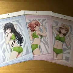 俺ガイル クリアファイル 計3枚 雪ノ下雪乃 由比ヶ浜結衣 一色いろは