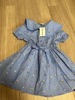 Pupil House ブルーワンピース 90 ピューピルハウス