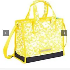 yonex イエロー 花柄 ショルダーバッグ