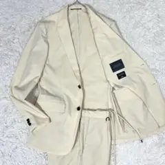 22年✨ナノユニバースSOLOTEX スーツ セットアップ ストレッチ ベージュ