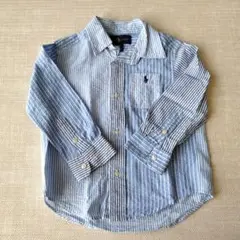 Ralph Lauren＊ラルフローレン　ボタンシャツ 　90　2/2T　青白