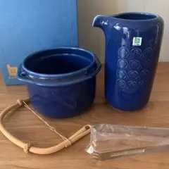 未使用 昭和レトロ ビンテージ 白山陶器 酒器 アイスペール 水差し トング