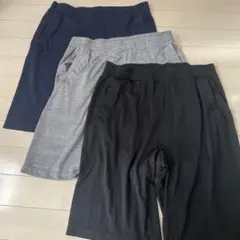 ユニクロ メッシュルームウェア エアリズム ズボン S 3枚セット