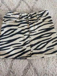 美品！maed for mini ゼブラ柄スカート 4y
