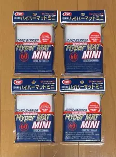 KMC カードバリアー ハイパーマットミニ　クリア（60枚入）×4セット