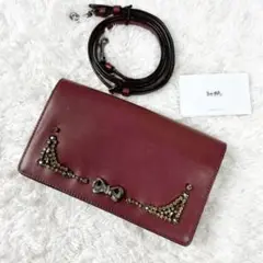 コラボ✨コーチ セレーナゴメス サイン入り ビジュー ショルダーバッグ 財布