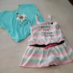 priuri プリウリ　水着　150㎝　２点セット！Tシャツ。ワンピース。女子