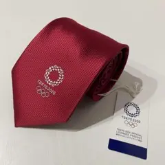 ネクタイ 赤 東京オリンピック 新品未使用 五輪 スポーツ VISA