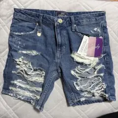 Rady ダメージ ショートパンツ デニム M