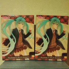 初音ミク Fashionフィギュア Preppy 制服2個　TAiTO 未開封