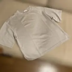 GU ジーユー コットンワイドTシャツ ベージュM