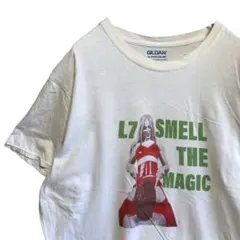 BFZR バンド Tシャツ 古着 白 エルセブン L7 ロック ミュージック