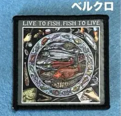 A783 フィッシング　海魚イラスト　プリントパッチ　ベルクロ
