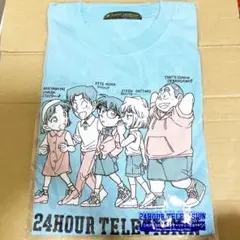 ⭐︎新品　コナン　24時間テレビ　Tシャツ　少年探偵団　水色　L