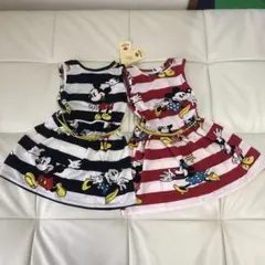 ミッキーとミニーちゃんのワンピース 2枚セット