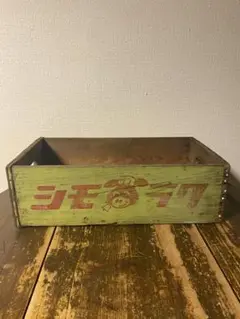 レトロ　木箱　ケース　シモラク　ベルちゃん　アンティーク　古道具　ウッドボックス