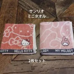 サンリオミニタオル2枚セット(新品　未使用)