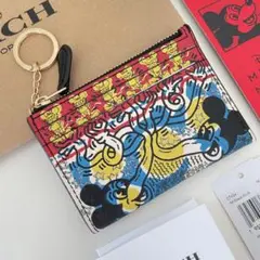COACHコーチ コインケース ディズニーキースヘリング限定コラボ小銭入れ 財布