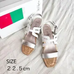 【1度着用のみ美品】 銀座かねまつ サンダル レザー チャンキーヒール